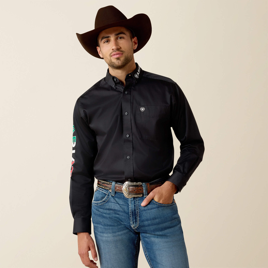 MEN MEXICO EMBROIDERY SHIRT