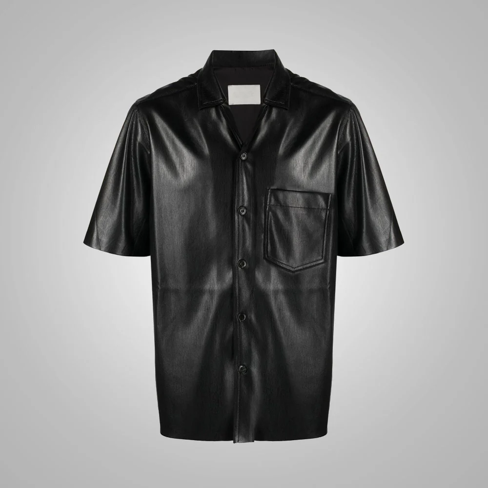 PLAYERA MEN LEATHER REGULAR VES