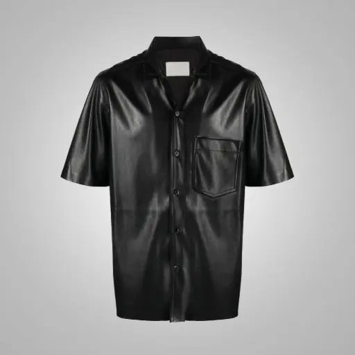 PLAYERA MEN LEATHER REGULAR VES